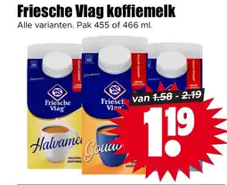 Dirk Friesche vlag koffiemelk aanbieding