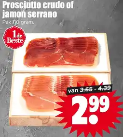 Dirk Prosciutto crudo of jamon serrano aanbieding