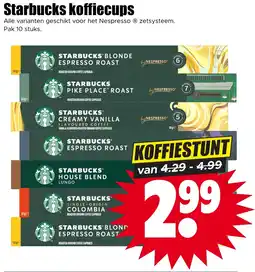 Dirk Starbucks koffiecups aanbieding
