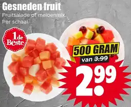 Dirk Gesneden fruit aanbieding