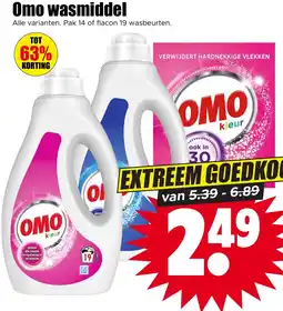 Dirk Omo wasmiddel aanbieding