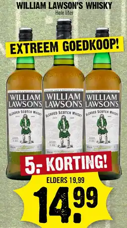 Dirk William Lawson's Whisky aanbieding