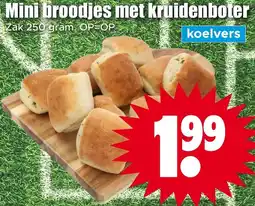 Dirk Mini broodjes met kruidenboter aanbieding