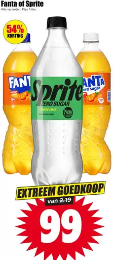 Dirk Fanta of Sprite aanbieding
