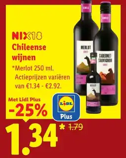 Lidl Chileense wijnen aanbieding
