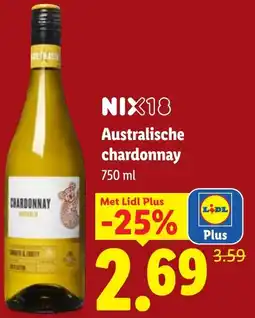 Lidl Australische chardonnay aanbieding