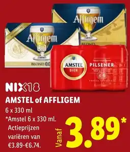 Lidl Amstel of Affligem aanbieding