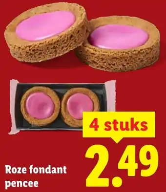 Lidl Roze fondant pencee aanbieding