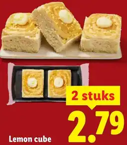 Lidl Lemon cube aanbieding