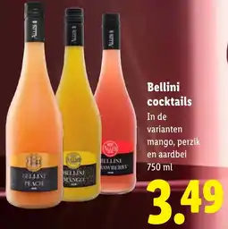 Lidl Bellini cocktails aanbieding