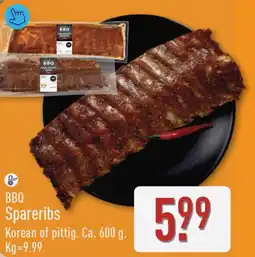 ALDI BBQ Spareribs aanbieding