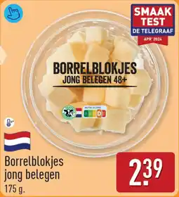 ALDI Borrelblokjes jong belegen aanbieding