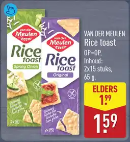 ALDI Van der Meulen Rice Toast aanbieding
