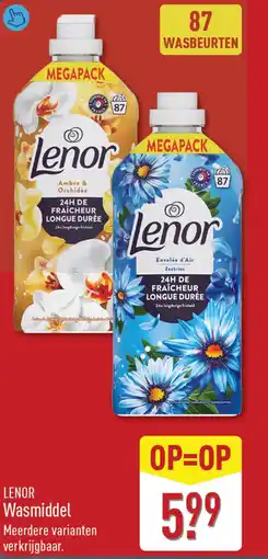 ALDI Lenor Wasmiddel aanbieding