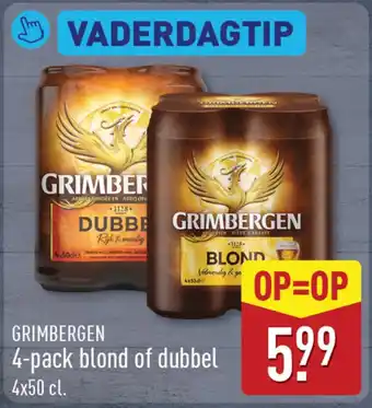 ALDI Grimbergen blond of dubbel aanbieding