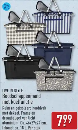 ALDI Live in Style Boodschappenmand met koelfunctie aanbieding
