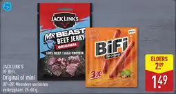 ALDI Jack Link's of Bifi Original of mini aanbieding