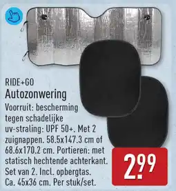 ALDI Ride+Go Autozonwering aanbieding