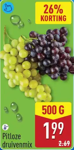 ALDI Pitloze druivenmix aanbieding