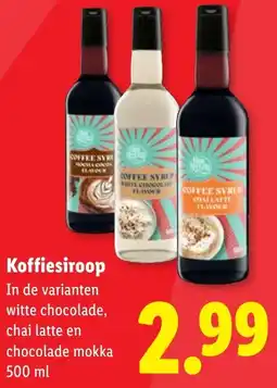 Lidl Koffiesiroop aanbieding