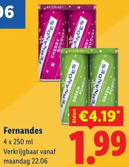 Lidl Fernandes aanbieding