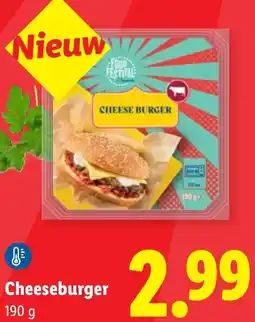 Lidl Cheeseburger aanbieding
