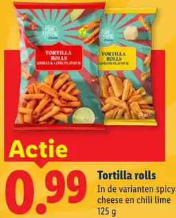 Lidl Tortilla rolls aanbieding