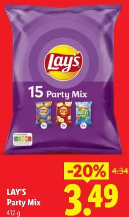 Lidl Lay's Party Mix aanbieding