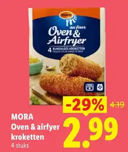 Lidl Mora Oven & airfyer kroketten aanbieding