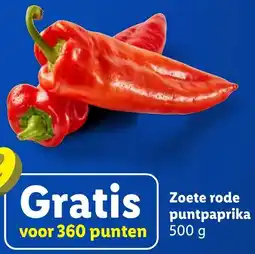 Lidl Zoete rode puntpaprika aanbieding
