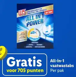 Lidl All-in-1 vaatwastabs aanbieding