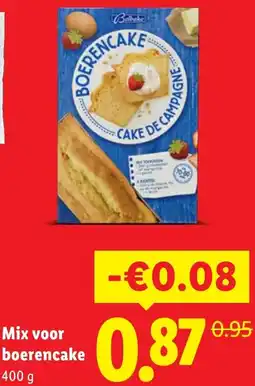 Lidl Mix voor boerencake aanbieding
