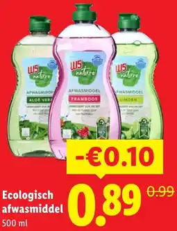 Lidl Ecologisch afwasmiddel aanbieding