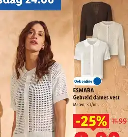 Lidl Esmara Gebreid dames vest aanbieding