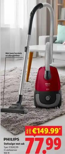 Lidl Philips Stofzuiger met zak aanbieding