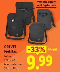 Lidl Crivit fietstas aanbieding