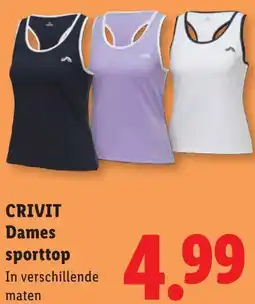 Lidl Crivit Dames Sporttop aanbieding