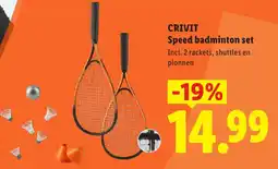 Lidl Crivit Speed badminton set aanbieding