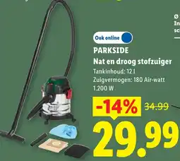 Lidl Parkside Nat en droog stofzuiger aanbieding