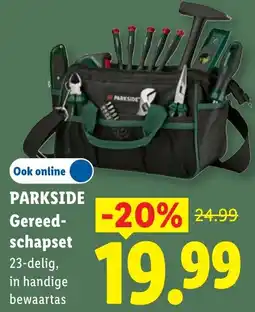 Lidl Parkside Gereed- schapset aanbieding