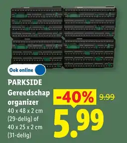 Lidl Parkside Gereedschap organizer aanbieding