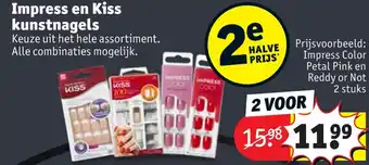 Kruidvat Impress en kiss kunstnagels aanbieding