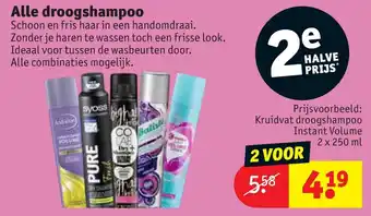 Kruidvat Alle droogshampoo aanbieding