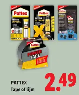 Lidl Pattex Tape of lijm aanbieding