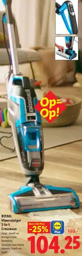 Lidl Bissel Vloerreiniger 3-in-1 Crosswave aanbieding
