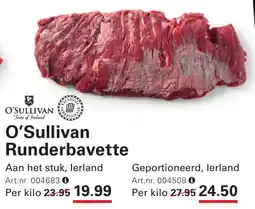 Sligro O'Sullivan Runderbavette aanbieding