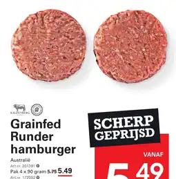 Sligro Grainfed Runder hamburger aanbieding