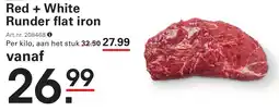 Sligro Red + White Runder flat iron aanbieding