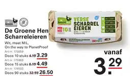 Sligro De Groene Hen Scharreleieren aanbieding