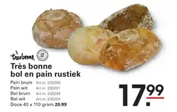 Sligro Très bonne bol en pain rustiek aanbieding